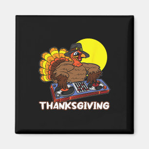 Turkije DJ Thanksgiving Day Cool Herfst Dance Musi Magneet
