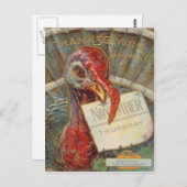 Turkije eet de kalender van november briefkaart (Voorkant / Achterkant)