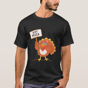 Turkije Eet Pizza Kinder Volwassen Veganist Grappi T-shirt