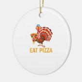 TURKIJE EET PIZZA Shirt Volwassen Vegan Kinderen G Keramisch Ornament (Links)