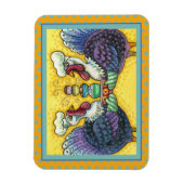 TURKIJE EN ALLE FIXINEN, GROTE THANKSGIVING VOGELS MAGNEET (Verticaal)