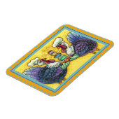 TURKIJE EN ALLE FIXINEN, GROTE THANKSGIVING VOGELS MAGNEET (Linkerzijde)