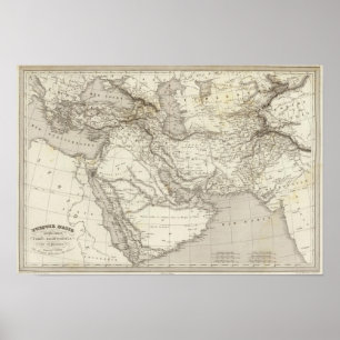 Turkije en Arabië Poster