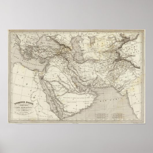 Turkije en Arabië Poster (Voorkant)