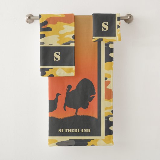 Turkije en Camo Bad Handdoek (Insitu)