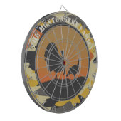 Turkije en Camo Dartbord (Voorkant Links)