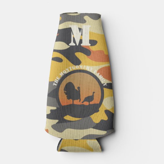 Turkije en Camo Flesjeskoeler (Voorkant)