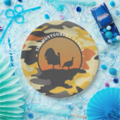 Turkije en Camo Papieren Bordje (Feest)