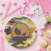 Turkije en Camo Papieren Bordje (Feest)