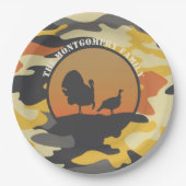 Turkije en Camo Papieren Bordje (Voorkant)