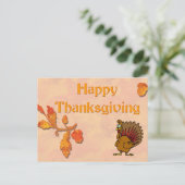 Turkije en de herfst briefkaart (Staand voorkant)