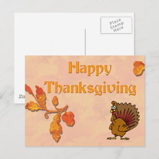 Turkije en de herfst briefkaart (Voorkant / Achterkant)