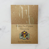 Turkije en de Kaart van de Thanksgiving van het (Binnen)