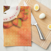 Turkije en de krans van bladeren theedoek (Quarter Fold)