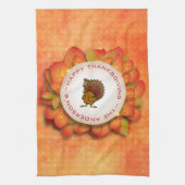 Turkije en de krans van bladeren theedoek (Verticaal)