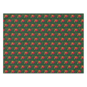 Turkije en groenten gelukkig Thanksgiving groen Tafelkleed (Voorkant (Horizontaal))