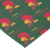 Turkije en groenten gelukkig Thanksgiving groen Tafelkleed (Gekanteld)