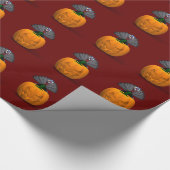 Turkije en pompoen cadeaupapier (Hoek)