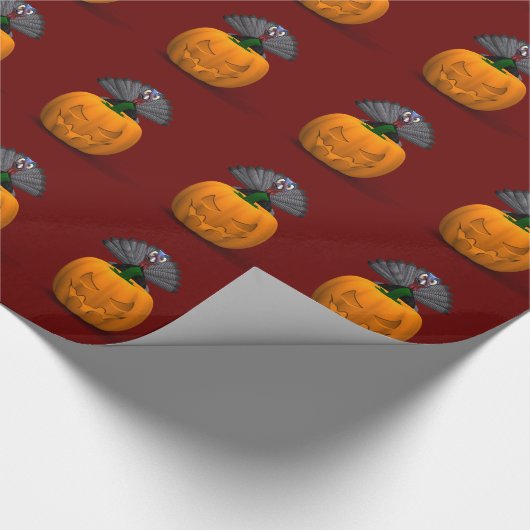 Turkije en pompoen cadeaupapier (Hoek)