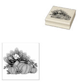 Turkije en pompoenen rubberstempel (Gestempeld)