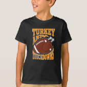 Turkije en touchdowns t-shirt (Voorkant)