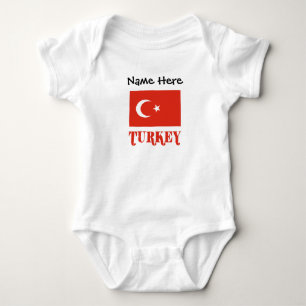 Turkije en Turkse Vlag Gepersonaliseerd Romper