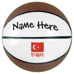 Turkije en Turkse vlag met je naam Basketbal