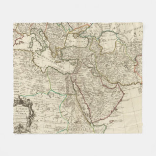 Turkije en Zweden Fleece Deken