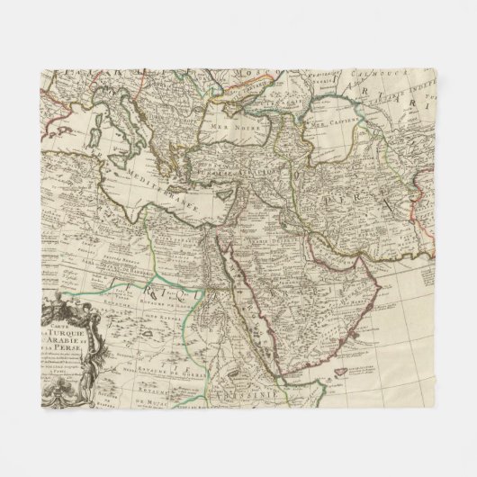 Turkije en Zweden Fleece Deken (Voorkant (Horizontaal))