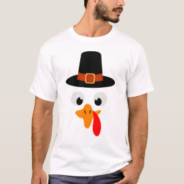 Turkije Face Boy, Thanksgiving Mannen T-shirt