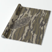 Turkije Feather Bottomland Camo Forest Camouflage Cadeaupapier (Uitgerold)