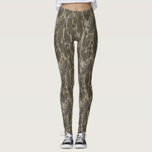 Turkije Feather Bottomland Camo Forest Camouflage Leggings