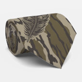 Turkije Feather Bottomland Camo Forest Camouflage Stropdas (Opgerold)