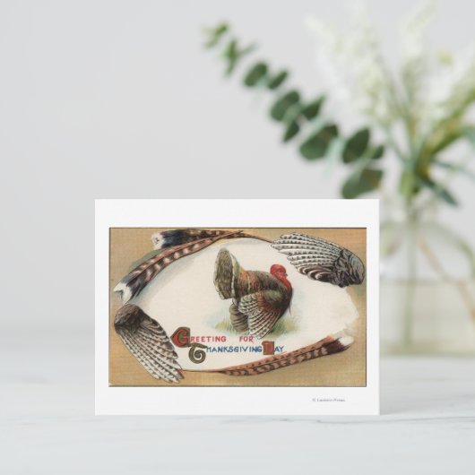 Turkije Feathers Briefkaart (Staand voorkant)