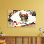 Turkije Feathers Canvas Afdruk (Insitu (Woonkamer))