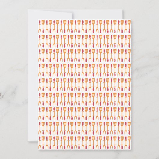 Turkije Feest Thanksgiving Dinner Kaart (Achterkant)