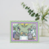 TURKIJE FINE DINING, THANKSGIVING BIRD HUMOR BRIEFKAART (Staand voorkant)