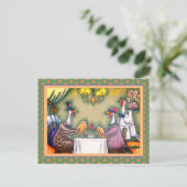 TURKIJE FINE DINING, THANKSGIVING BIRD HUMOR FEESTDAGENKAART (Staand voorkant)