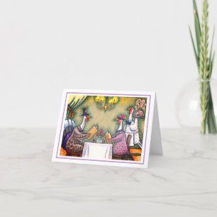 TURKIJE FINE DINING, THANKSGIVING BIRD HUMOR leeg Kaart