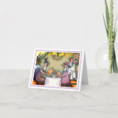 TURKIJE FINE DINING, THANKSGIVING BIRD HUMOR leeg Kaart (Voorkant)