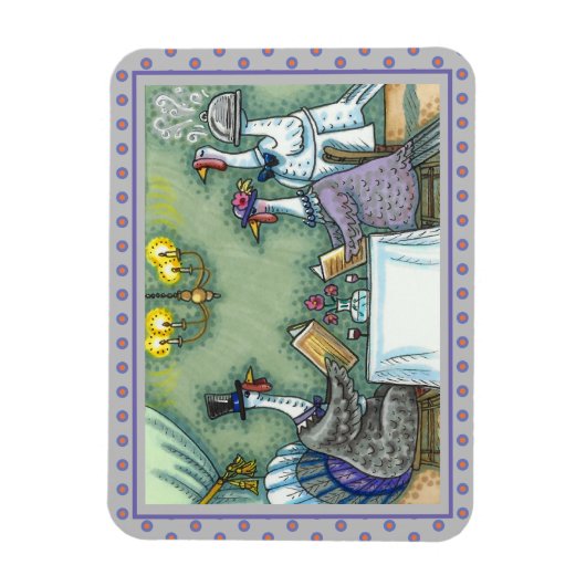TURKIJE FINE DINING, THANKSGIVING BIRD HUMOR MAGNEET (Verticaal)