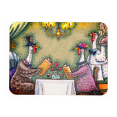 TURKIJE FINE DINING, THANKSGIVING BIRD HUMOR MAGNEET (Horizontaal)