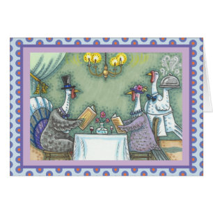 TURKIJE FINE DINING THANKSGIVING WENSKAART Vers