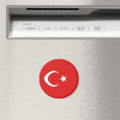 Turkije Fisheye Vlag Magneet (Insitu (Vaatwasser))
