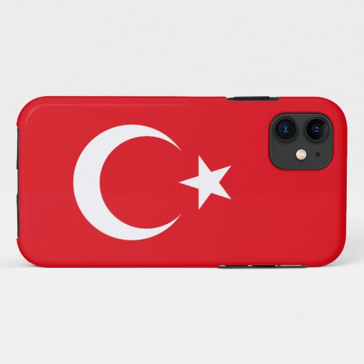 Turkije Flag iphone 5 hoesje (Achterkant (horizontaal))