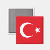 Turkije Flag Magnet (Voorkant / Achterkant)