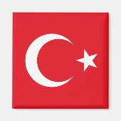 Turkije Flag Magnet (Voorkant)