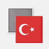 Turkije Flag Magnet (Voorkant / Achterkant)