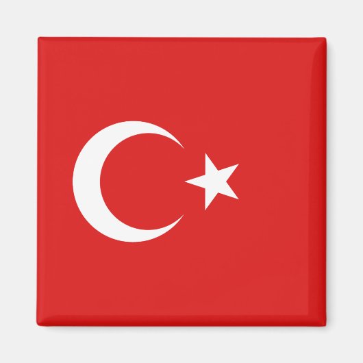 Turkije Flag Magnet (Voorkant)