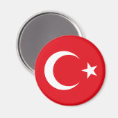 Turkije Flag Magnet (Voorkant / Achterkant)